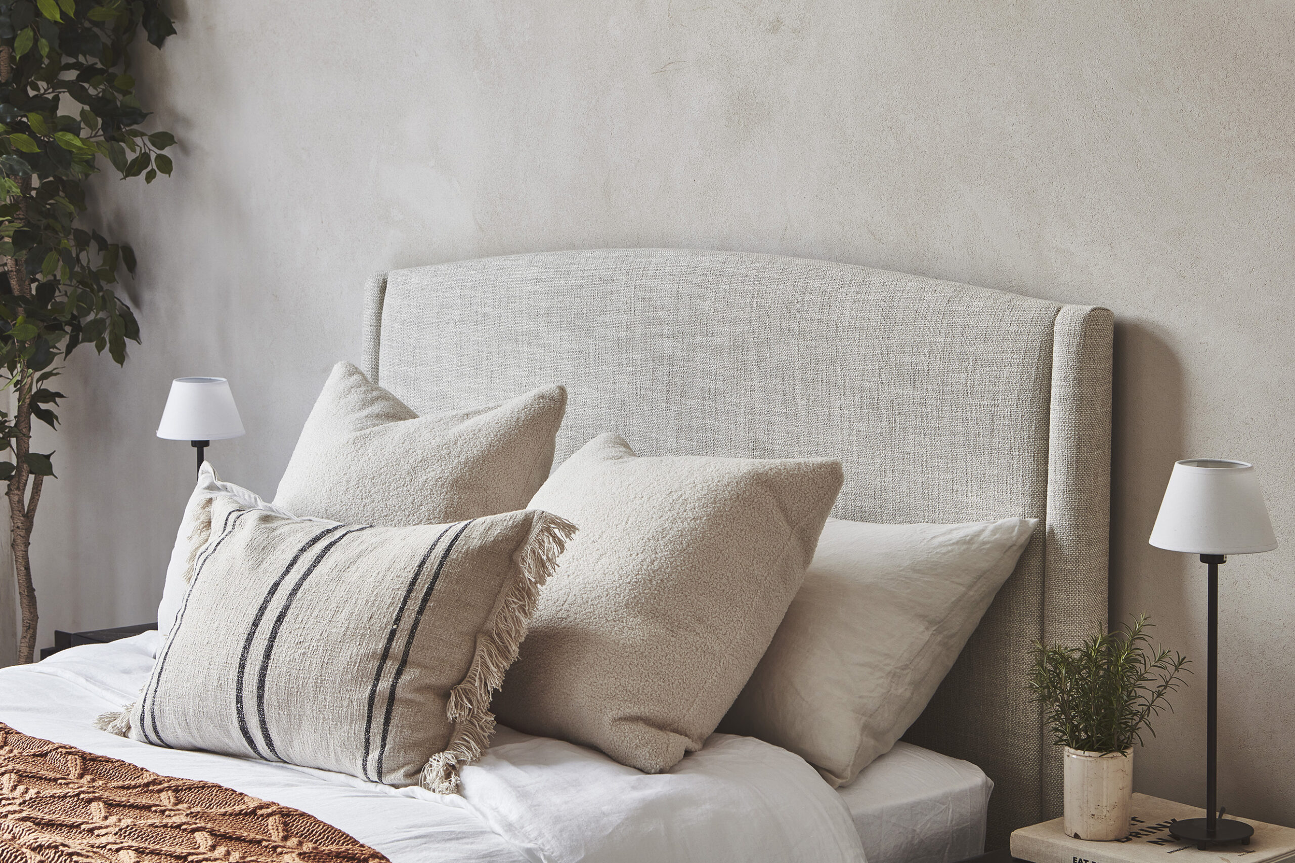 Bucklebury bed frame with cushions