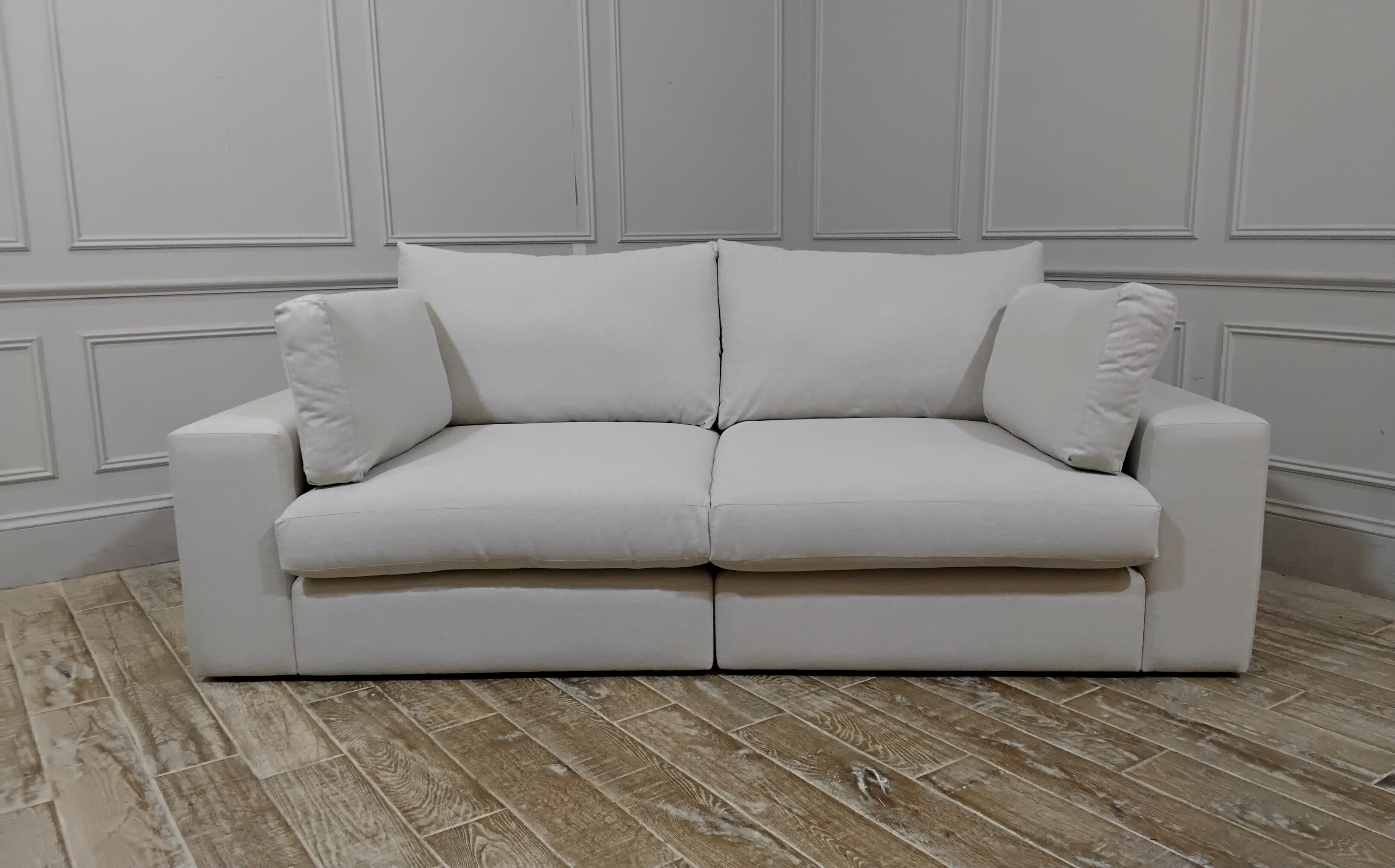 Purley Extra Deep 4 Seater in Stain Resistant Cotton Bisque