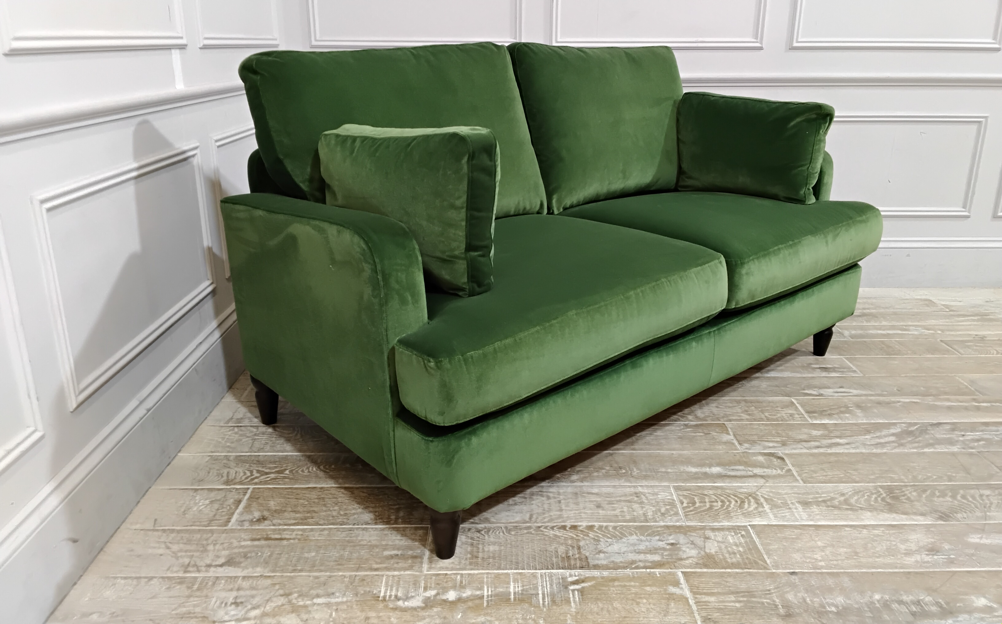 Notting Hill Medium Sofa Bed	in Stain Resistant Cotton Velvet Holly with a Pocket Sprung Mattress
