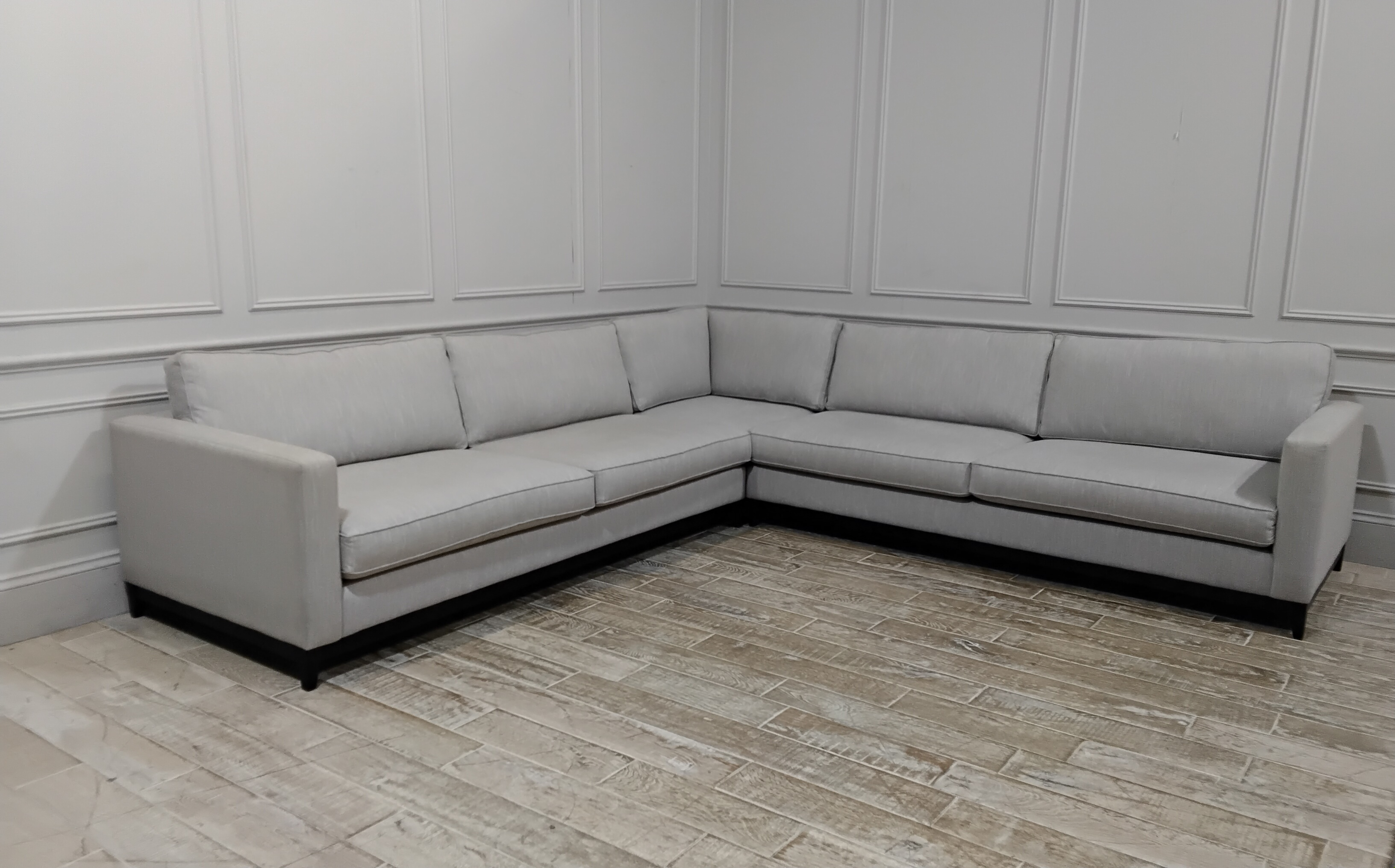 Darwin Grand Corner Sofa in Stain Resistant Viscose Cotton Spider Web