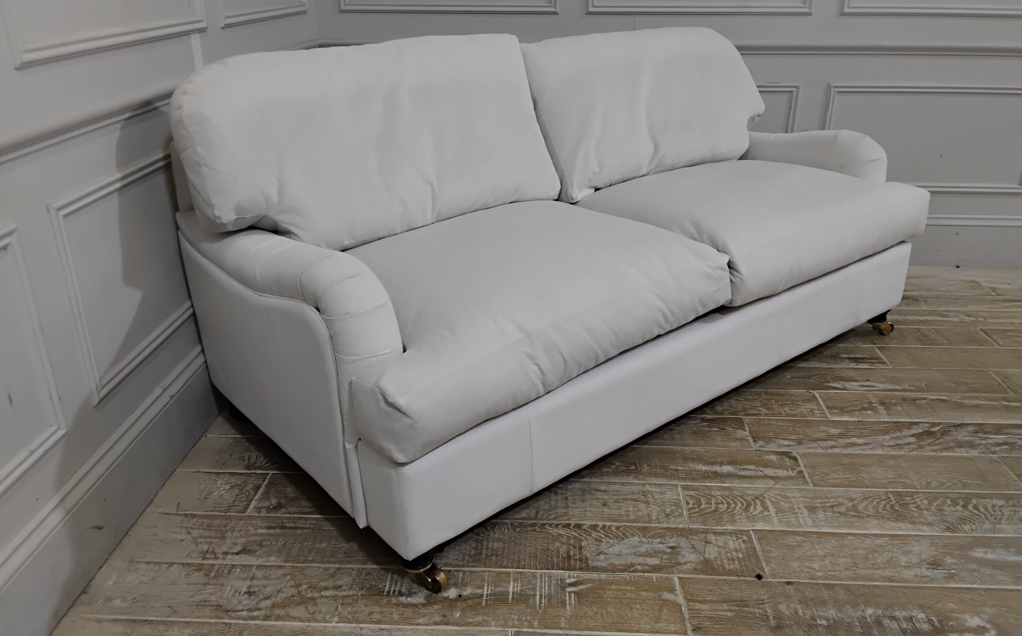 Helston 3.5 Seater Sofa Bed with a Pocket Sprung Mattress in Stain Resistant Moleskin Velvet Moonstone