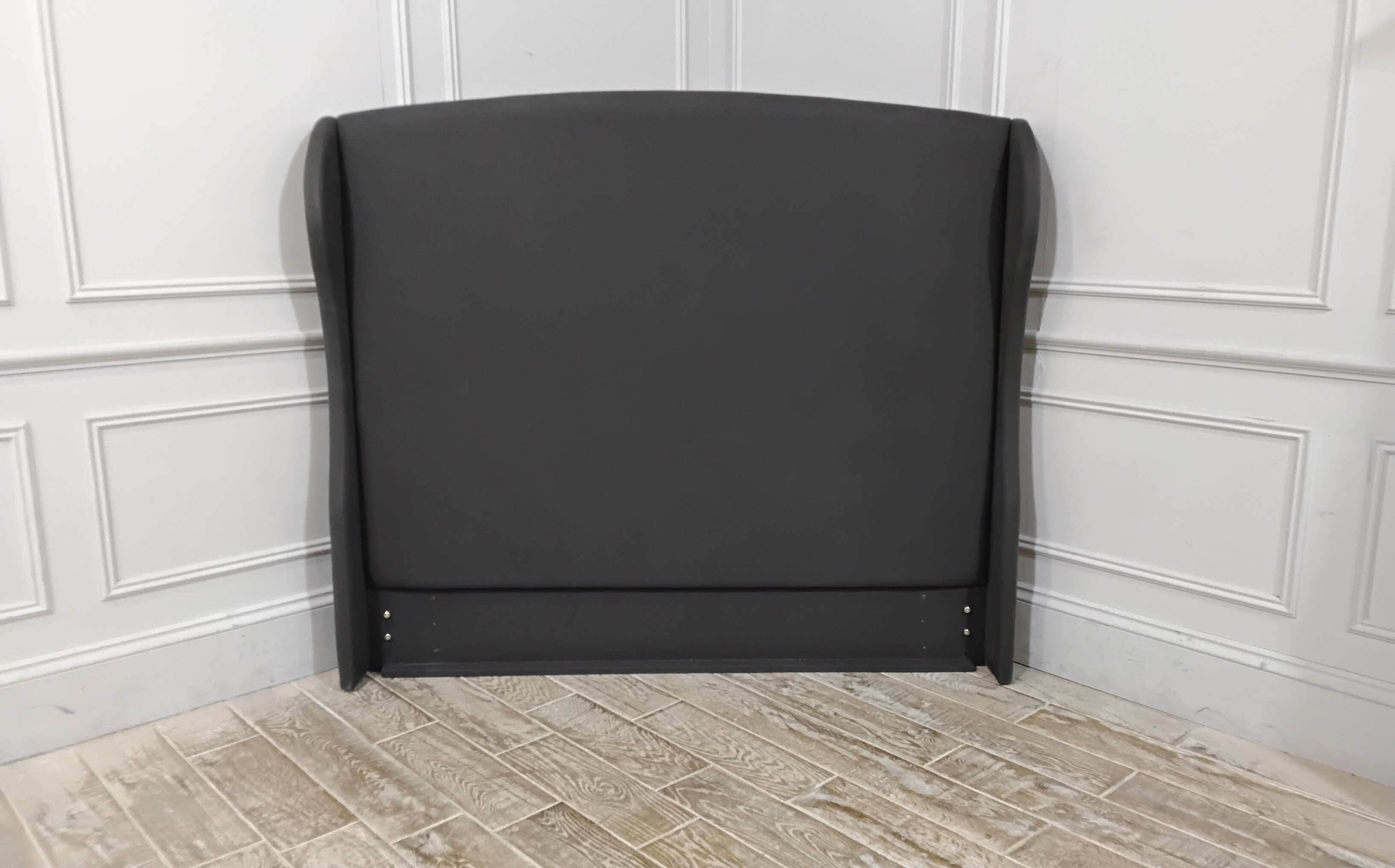 Rye King Headboard in 100% Linen Charcoal