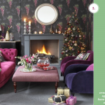 Cozy festive living room