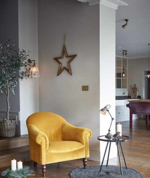 Beaton yellow armchair