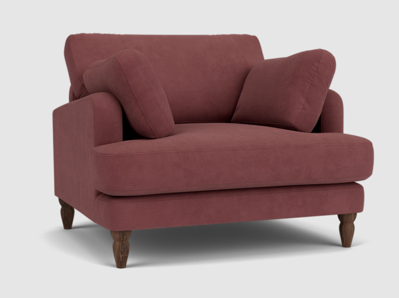 Darlings of Chelsea Notting Hill Armchair in Velvet Gumball